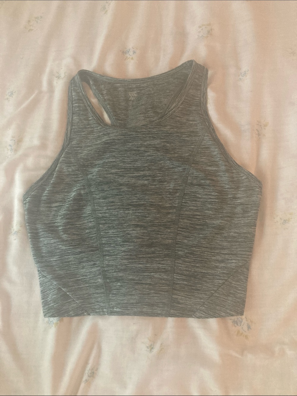 all in motion Heather Gray High-Neck Seamless Sports Bra